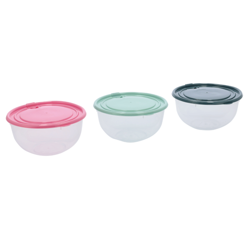 Home Round Disc Container 760ml 3 Pack