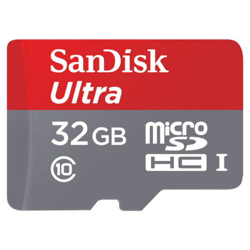 SanDisk Ultra microSDHC Card With SD Card Adaptor 32GB