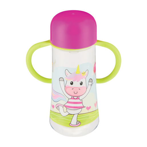 Jolly Tots Unicorn Wideneck Baby Bottle With Handle 420ml