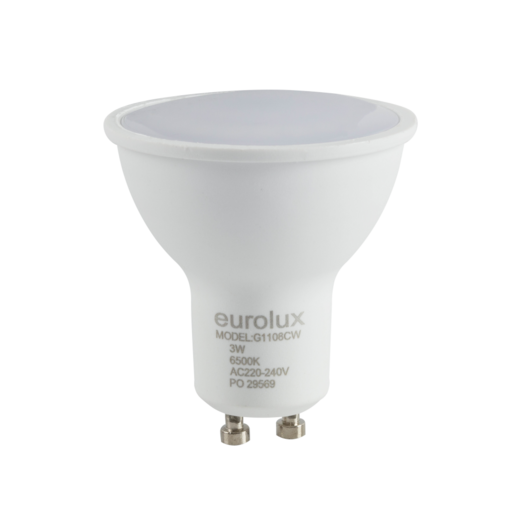 Eurolux G1108CW Cool White Rechargeable LED Lamp GU10 3w