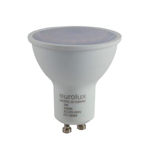 Eurolux G1108WW Warm White Rechargeable LED Lamp GU10 3w