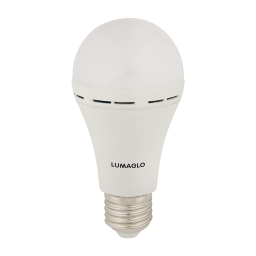 Lumaglo Cool White Rechargeable Emergency A60/E27 LED Globe 7W